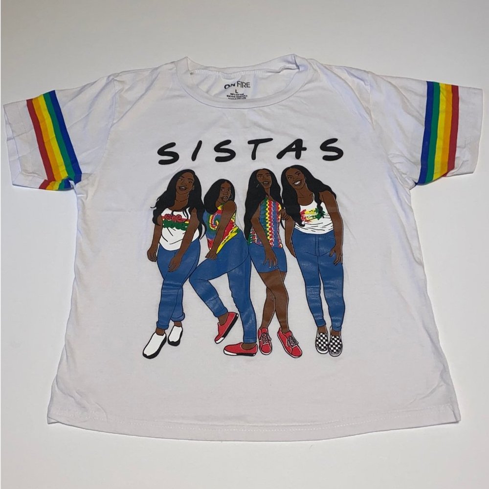 women’s ON FIRE sistas pride shirt